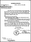 Ordre du 20 juillet 1937 émanant du chef de la Gestapo, prononçant la dissolution des sociétés théosophiques et de la secte théosophique